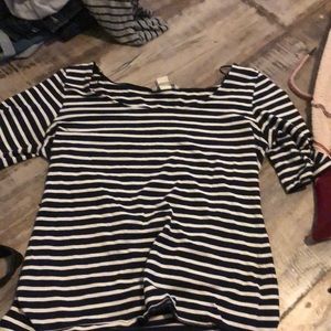 Blue and white stripped shirt